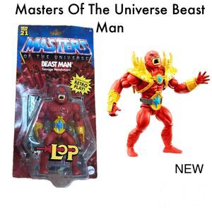 MOTU Beast Man LOP Masters Of The Universe Origins Wave 6 Retro Mattel 2021 New